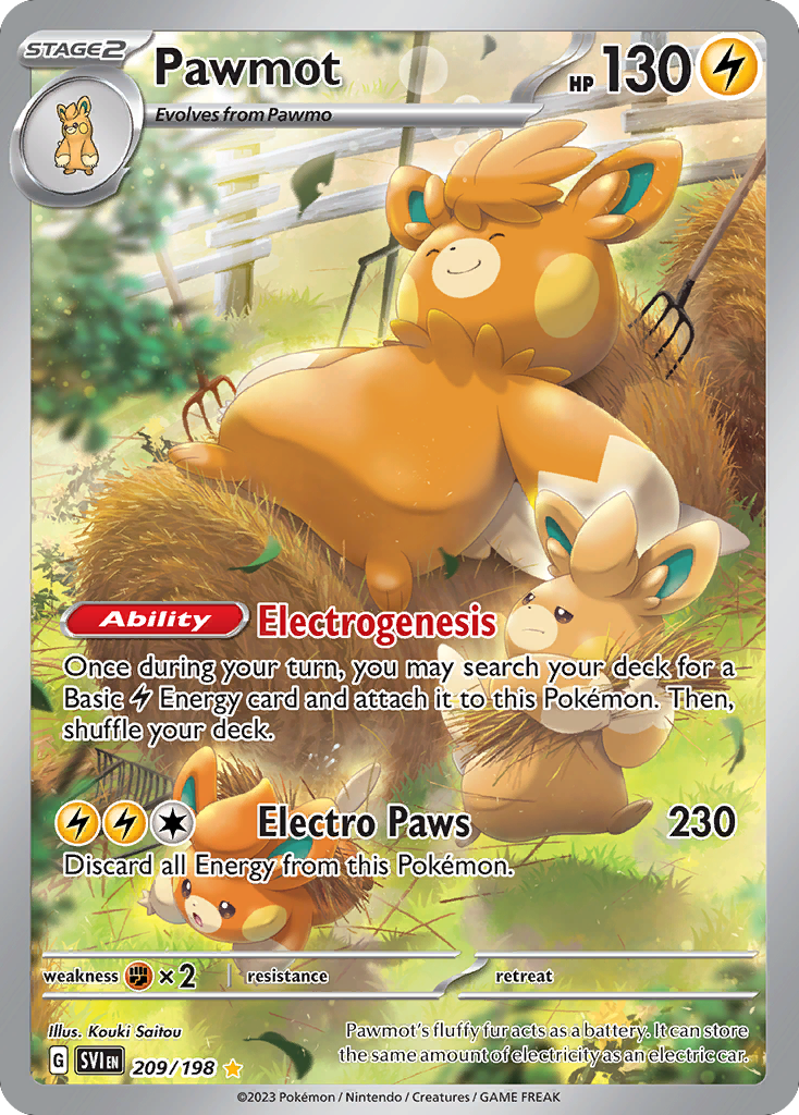 Scarlet & Violet Pawmot #209/198